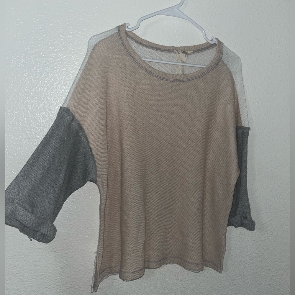 Multicolored blu pepper loose sweater